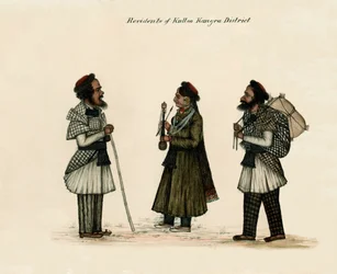 Residents of Kulloo Kangra District, circa 1850