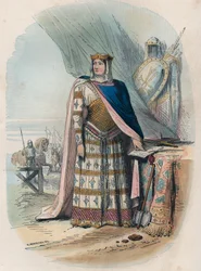 Richilde of the Ardennes was the second consort of Charles the Bald, King and Emperor of the Franks - Portrait of Richilde d