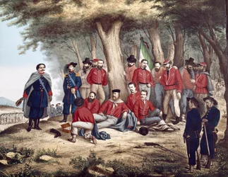 The Italian Patriot Giuseppe Garibaldi Wounded in Aspromonte