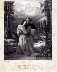 Rosina Stoltz and Gilbert Duprez in Act IV of 