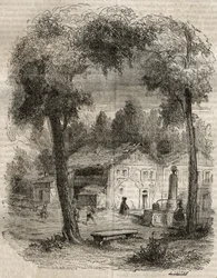 Rousseau at Motiers - Illustration for the 