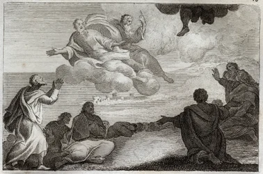 Royaumont Bible, New Testament: Ascension of Jesus Christ (illustration from 1811)