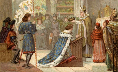 Coronation of Charles VII (1403-1461) in Reims Cathedral (July 17)