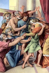 Set of Biblical Educational Postcards in the 50