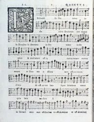 Sheet Music Page of the Second Book of Sacrae Symphoniae