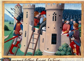 Siege of Chateau Gaillard by the Hire and release of Barbazan