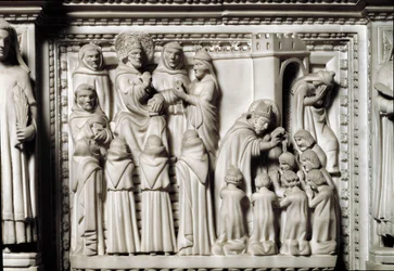 St Augustine Ark with the Relics of the Saint (detail)