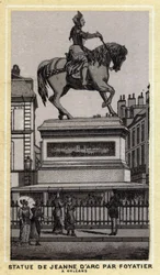 Statue of Joan of Arc made by Foyatier in Orleans, France