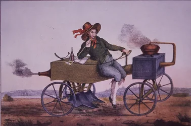 Steam plough, early 19th century