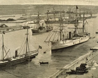 Suez Canal, Port-Said, Egypt