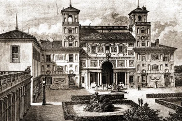 Terrace and Facade of Villa Medicis