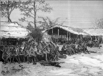 The Brazza Mission in West Africa (Pietro Paolo Savorgnan di Brazza or Pierre Paul Francois Camille Savorgnan de Brazza)