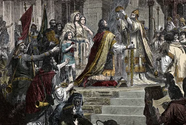 The Coronation of Charlemagne in 800 by Pope Leon III