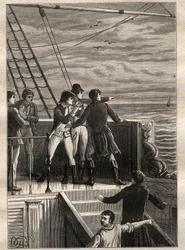 The Expedition to the Southern Lands by Nicolas Baudin: sailors off New Holland report a veil on the horizon