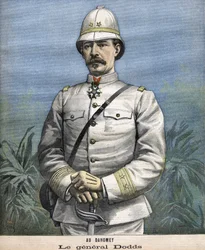 The French General Alfred Amédée Dodds (1842-1922) in Benin (Dahomey) in 1892
