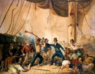 The Melee on the Deck of the Chesapeake