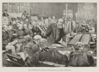 The Ministerial Bench of the House of Lords
