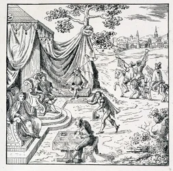 The Prince of Condé obtained from Charles IX (1550-1574) an edict by which he allowed the Calvinists to exercise their religion in the kingdom (Peace of St Germain signed 08/08/1570) - in 
