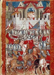 The Siege of Pamplona by Charlemagne from 
