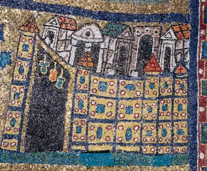 The Vision of Celestial Jerusalem: Detail of Jerusalem in Fortified Citadel