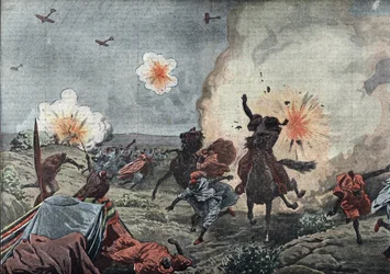 The Beginning of War Aviation: French Aviators Bombarding Moroccan Rebels, July 1914