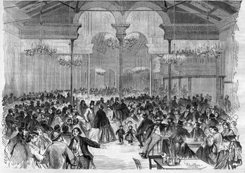 The breweries of Berlin: the brewery of Tivoli - Engraving In 