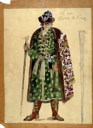 The character of the king in the opera 