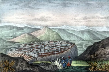 The city of Constantine in Algeria in 1840. in 