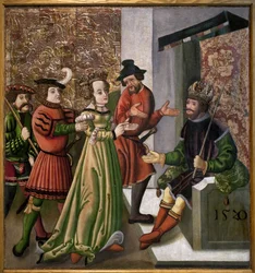 The conversation between St. Catherine and the philosophers