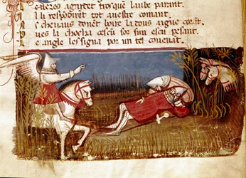 The Death of the Knight Roland during the Battle of Roncevaux from 