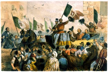 The entrance of Giuseppe Garibaldi to Naples on October 7