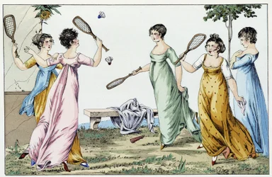 The game of steering wheel in the 19th century.