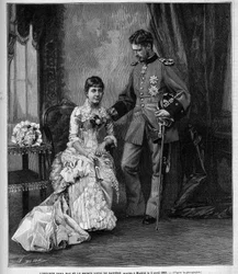 The infante of Spain Dona Maria de la Paz and Prince Louis II of Bavaria