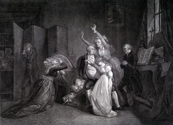 The Last Interview of Louis XVI with His Family (Marie Antoinette and Louis XVII)