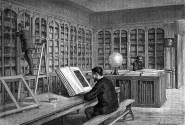 The library of the Ecole Normale Superieure de la rue d