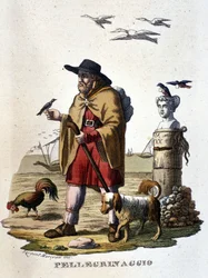 The pilgrimage: a pilgrim on the road to Santiago de Compostela