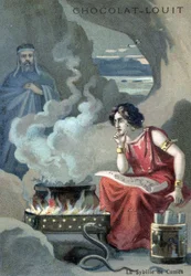 The Priestess Cumean Sibyl Presiding over the Apollonian Oracle at Cumae