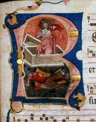 The Resurrection of Christ, Miniature from a Choral Parchment