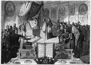 The subscription for the reconstruction of the palace of the legion of honor, destroyed under the Commune