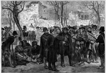Third Carlist War (1872-1876): Carlist Prisoners in the Alhambra of Granada.
