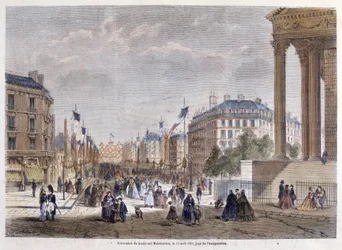 Transformations of Paris under the Second Empire, Haussmann Paris. Inauguration of Boulevard Malesherbes