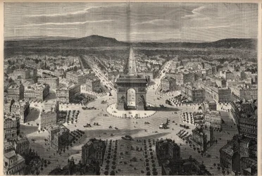 Transformations of Paris under the Second Empire, Haussmann Paris: general view of the roundabout of Place de l