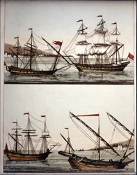 Typical Boats of the Barbarian Pirates