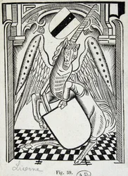 Unicorn - engraving of the 15th century