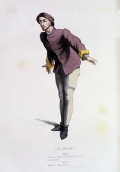 Urbain in “les esprits” (by Pierre de Larivey in 1579), in “le theatre francais au 16 eme et 17 eme ecle anterieur à Moliere” by Edouard Fournier