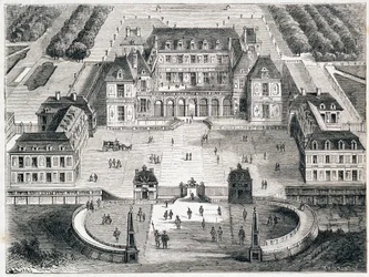 Versailles under Louis XIII - engraving