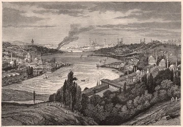 View of Constantinople and the Golden Horn During the XIX Century