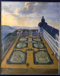 View of Friedenstein from the North East with Baroque Garden