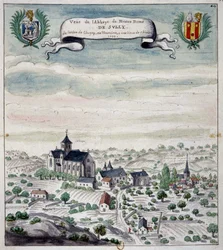 View of Sully Abbey, Touraine