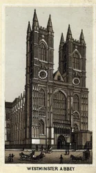 View of Westminster Abbey, London, England